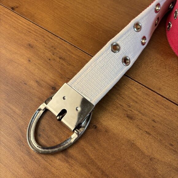 VTG Harley Davidson Pink Grommet Grunge Y2K Belt Womens - Picture 5 of 8